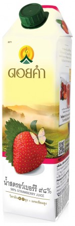 泰國皇家農場 100%純淨鮮果汁 1000ml (草莓) 8瓶組