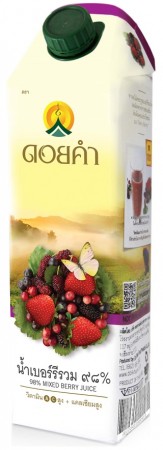泰國皇家農場 100%純淨鮮果汁 1000ml (綜合苺果) 8瓶組