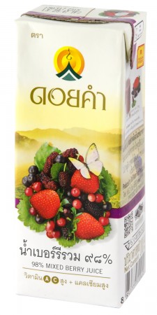 泰國皇家農場 100%純淨鮮果汁 200ml (綜合莓果) 36瓶組