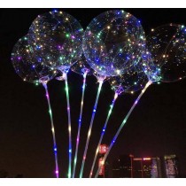 48小時出貨【18吋七彩告白氣球】超夯Led燈光氣球 波波球 第二代最新告白氣球,新款三段式開關變换 婚宴氣球 告白氣球 LED 浪漫發光透明氣球 燈條