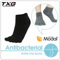 TXG 長效性抗菌除臭短筒五趾襪(3雙入)