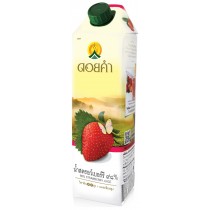 泰國皇家農場 100%純淨鮮果汁 1000ml (草莓) 8瓶組