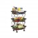 折疊蔬果置物架(三層) 廚房置物架 滑輪置物架 滑輪推車 收納置物架 可移動式置物架 蔬果收納 雜物收納