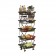 折疊蔬果置物架(五層) 廚房置物架 滑輪置物架 滑輪推車 收納置物架 可移動式置物架 蔬果收納 雜物收納