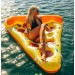 披薩充氣浮床 披薩造型游泳圈水上充氣浮床游泳圈成人游泳圈水上座椅大號